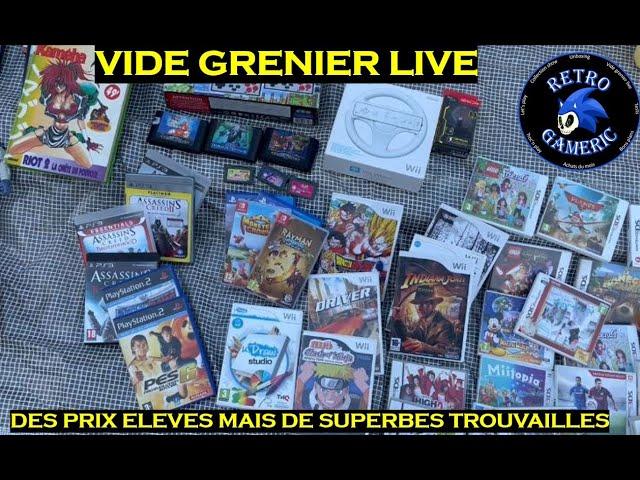 VIDE GRENIER LIVE : PEU DE JEUX MAIS DES TROUVAILLES A PRIX D'OR