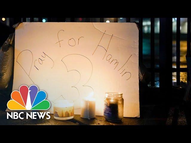 Fans light candles, offer prayers for Damar Hamlin's recovery