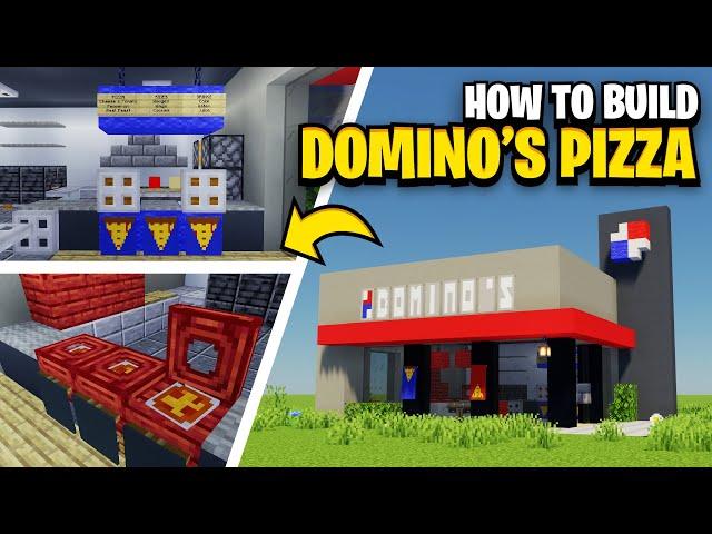 How To Build A DOMINO'S PIZZA In Minecraft!