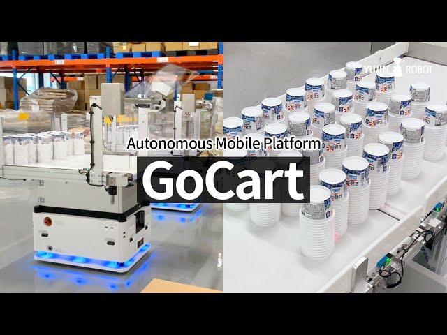 자율주행 물류로봇 고카트(GoCart)로 구현한 사출용기 이송 자동화 사례 #유진로봇