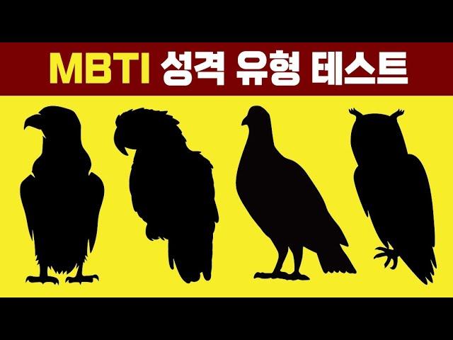 새 4마리로 알 수 있는 당신의 MBTI 성격 유형.