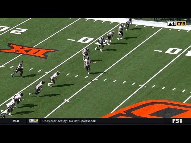 Oklahoma State player wisely calls for fair catch on onside kick