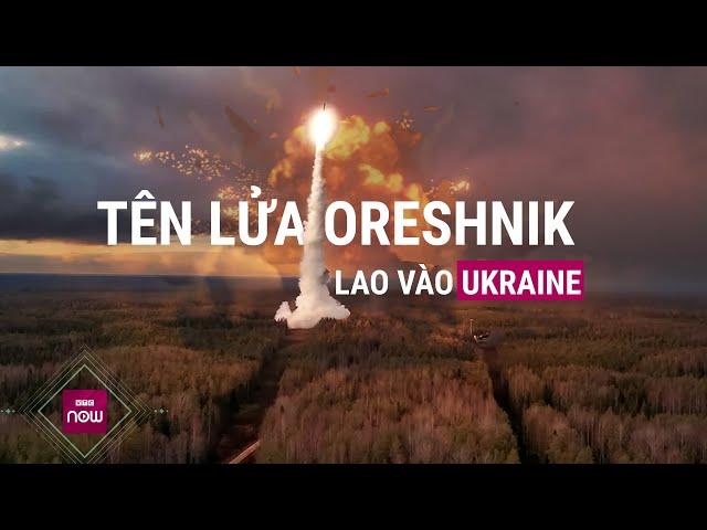 Khoảnh khắc Nga nã tên lửa siêu thanh Oreshnik "xé toạc bầu trời" thành phố Dnipro, Ukraine