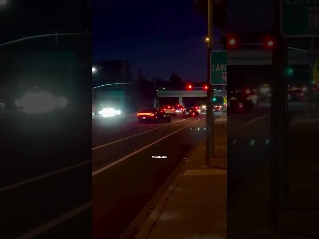 Scatpack Drifts In Front Of California Police  #dodge #srt #charger #mopar #shorts