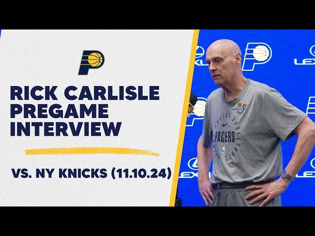 Rick Carlisle Pregame Interview with Jeremiah Johnson | Pacers vs. Knick (11.8.24)