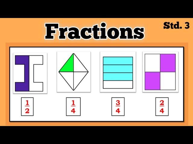 Fractions | std 3 | Maths |Fractional numbers | Exercises and activities| Maharashtra State Board