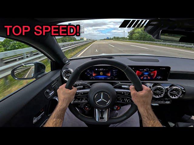 2024 Mercedes-Benz A45s AMG Facelift on Autobahn!