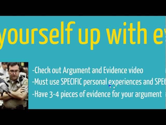 Argument Essay: The Basics