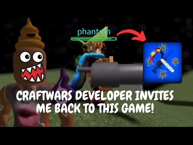 A CRAFTWARS DEVELOPER HAS INVITED ME BACK TO THEIR GAME!!! WHAT HAPPENS NEXT WILL SHOCK YOU!