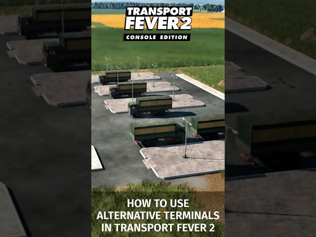 How to use alternative terminals in #transportfever2 #shorts