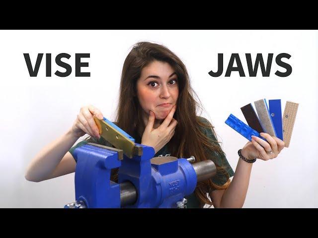 1 Vise, 6 DIY Vise Jaws (Brass, Wood, Plastic, Leather, & Felt)