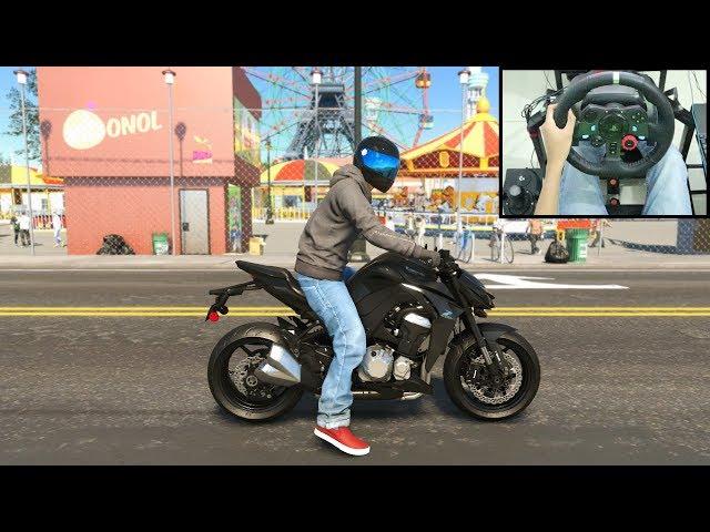 Kawasaki Z1000 ABS - The Crew 2 | Logitech g29 Shifter gameplay