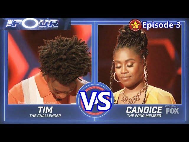 Tim Johnson Jr vs Candice Boyd with Results  &Comments The Four 2018 Episode 3