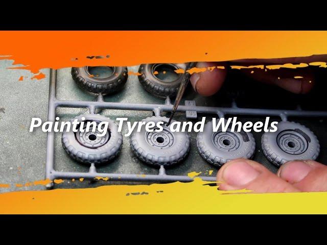 Scale Model Painting Tyres and wheels