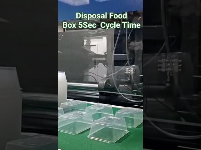 Disposable Food Box 5Sec Cycle Time #foodcontainers #disposablepackaging