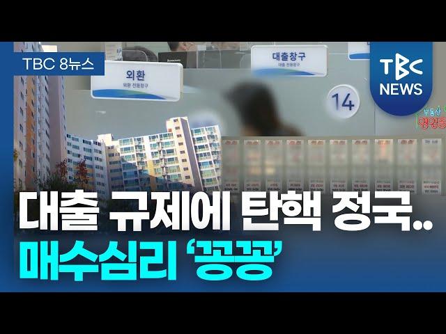 대출 규제에 탄핵 정국.. 부동산 매수심리 ‘꽁꽁'ㅣTBC뉴스