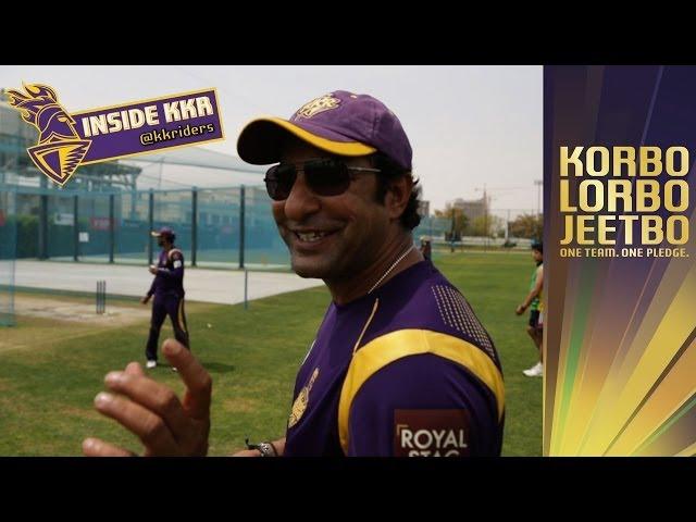 WASIM AKRAM'S BOWLING MASTERCLASS | Inside KKR Ep 14 | He's still got it!