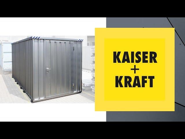 KAISER+KRAFT представляет: Быстросборный контейнер с деревянным полом