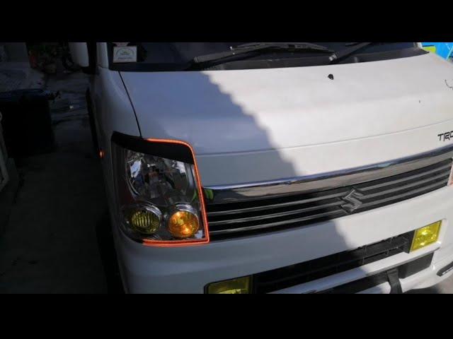 DA64W Multicab Every Wagon|DIY DRL strip daylight with turn signal installation