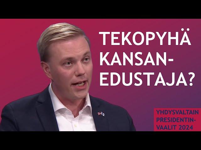 SDP:n kansanedustaja puhuu poliittisesta polarisaatiosta Ylen Yhdysvaltain vaalien tuloslähetyksessä