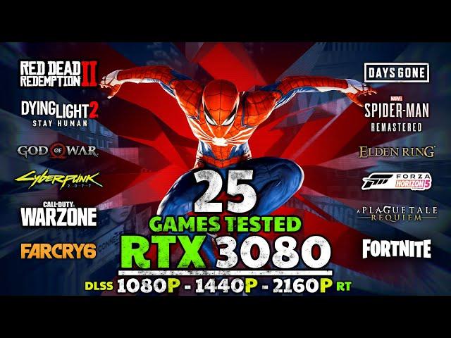 GeForce RTX 3080 10GB Test In 25 Games ( 1080p, 1440P, 4K, DLSS & RT )