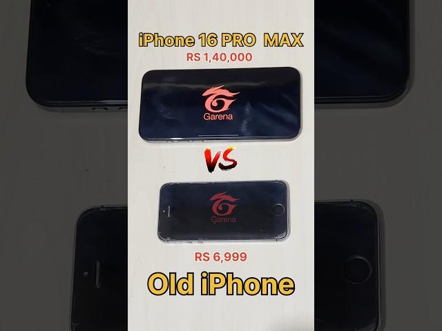 iPhone 16 PRO MAX  vs iPhone 6 vs Old iPhone - FREEFIRE TEST #freefire #iphone #iphone16 #shorts