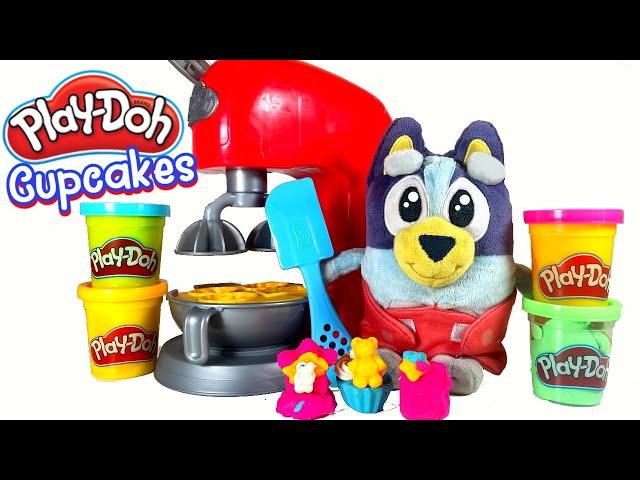 Learn to Make PLAY DOH Cupcakes with Baby Bluey