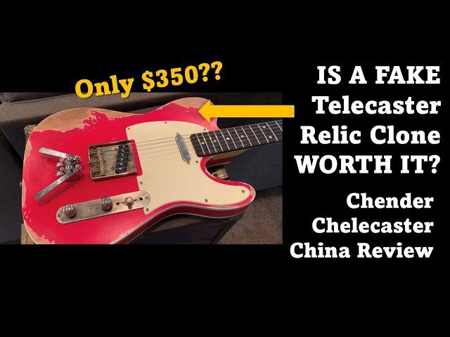 Is A Fake Custom Shop Tele Relic Clone Worth It? China Knockoff Fender Guitar Review. Lawsuit Tele?