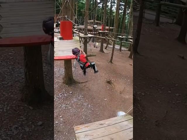 Zip Wire Obstacle @ZipworldUK Tree Hoppers #zipline #adventure #zipline #zip #zipworld #zipsystem