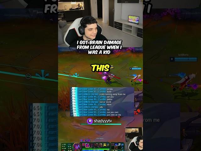Brain Damage From League #leagueoflegends #shortsgaming #lolclips