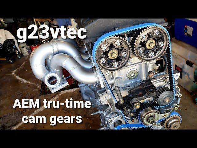 G23vtec AEM Tru-time  cam gears adjusted. pt. 18