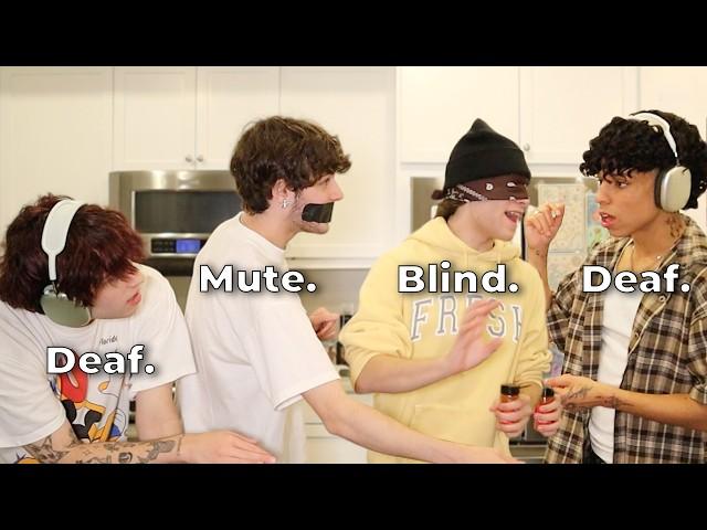 DEAF, BLIND, MUTE WITH TRIPLETS