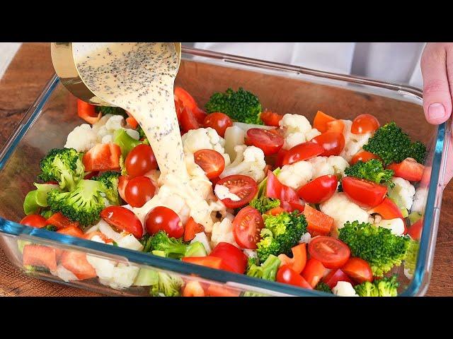 It’s so delicious that I make it almost every day! Healthy broccoli and cauliflower recipe!