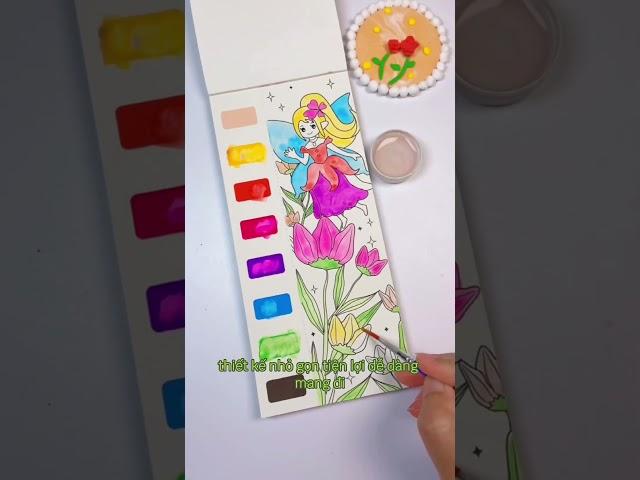 Sách tô màu nước nghệ thuật sáng tạo ️ #đammêvẽtranh #vetranh #art #nghethuat #sangtao #fyp #foryou