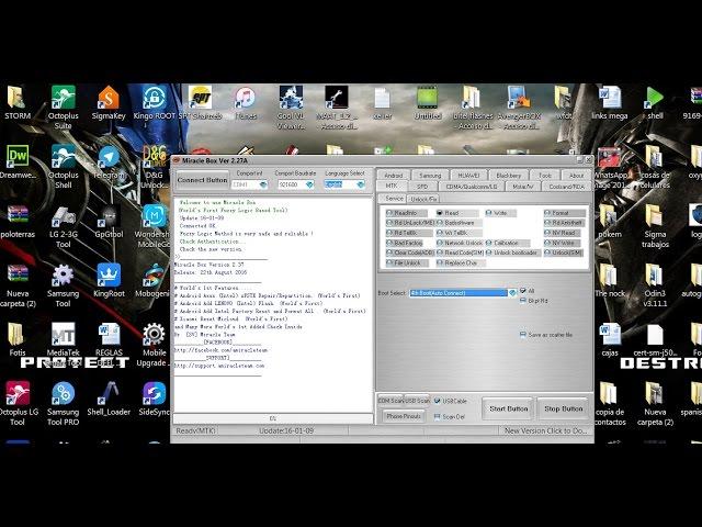 Quita el patron de android con Miracle box  utilidades y funcionamiento