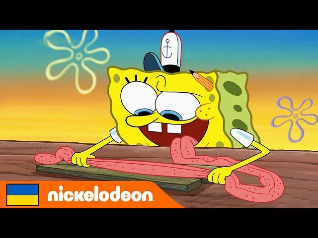 Губка Боб | Застряг на даху - Увесь епізод за 5 хв | Nickelodeon Cyrillic