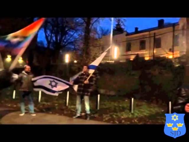 SJD - SWEDISH JEWISH DIALOGUE - Counter-demonstration against Anti-Israeli rally