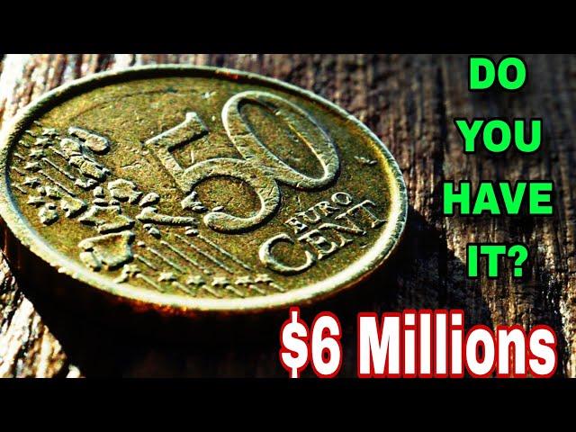 TOP 6 ULTRA RARE 50 EURO CENT COINS WORTH A LOT OF MONEY -COINS WORTH MONEY!