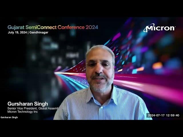 Mr. Gursharan Singh, SVP | Micron | Keynote Speaker -Gujarat Semiconnect Conference 2024