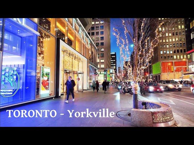 Toronto Yorkville Village - Bloor and Yorkville Holiday Magic Christmas Lights Walk