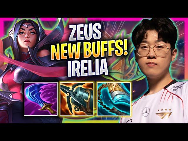 ZEUS TRIES IRELIA WITH NEW BUFFS! - T1 Zeus Plays Irelia TOP vs Ornn! | Bootcamp 2024