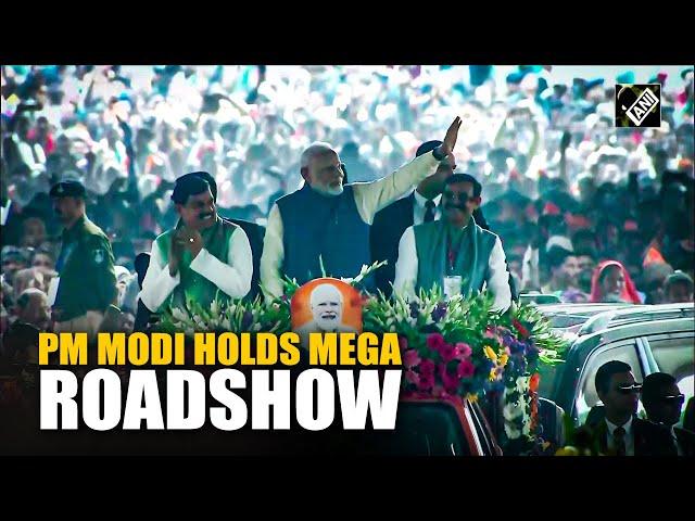 PM Modi holds massive roadshow in Madhya Pradesh’s Khajuraho