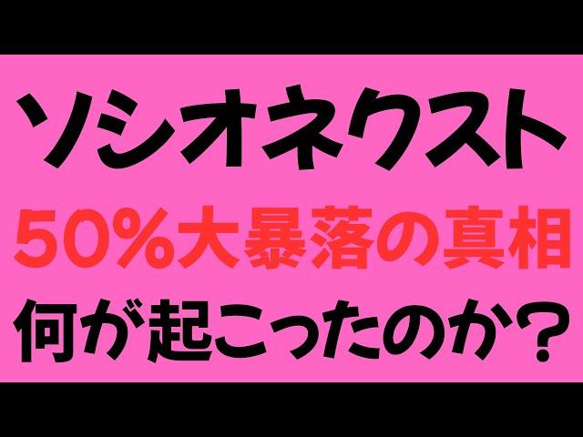 【ソシオネクスト】半導体チップメーカー 株価大暴落の真相 何が起こったのか？