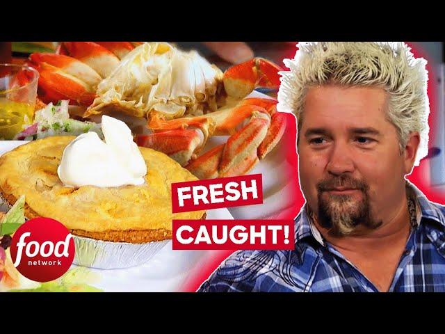 Guy Tries An INSANELY GOOD Crawfish Pie! | Diners, Drive-Ins & Dives