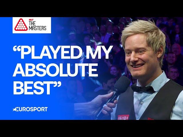 Robertson celebrates in style and reflects on 'unbelievable' Higgins comeback  | The Masters 2025 