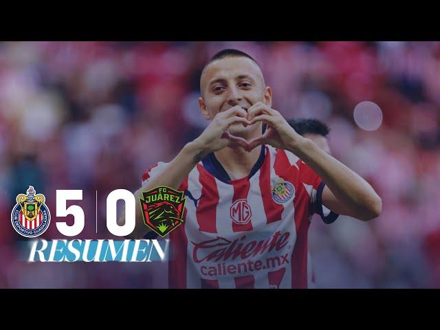 CHIVAS 5-0 FC JUÁREZ J6 | ¡MANITA del REBAÑO con GOLAZO de MOZO!