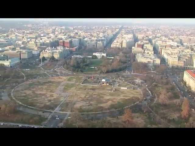 Washington Monument Observatory - View to the North 2/2 (White House, Ellipse) - Dec. 21, 2014