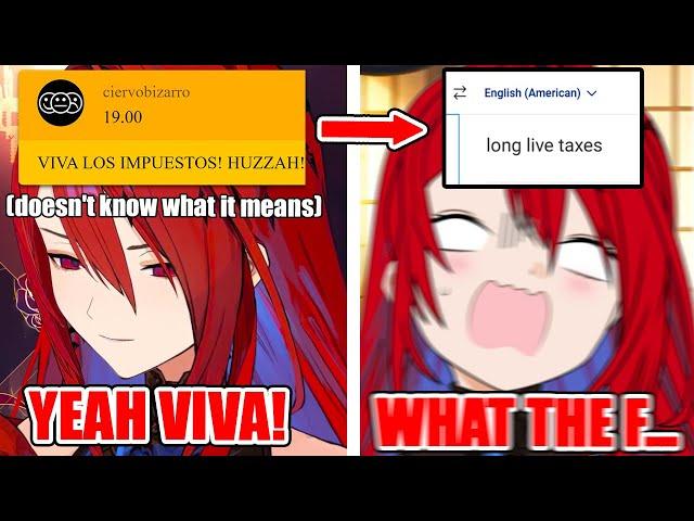 Elizabeth Got Completely Tricked by This Spanish Superchat...【Hololive EN】