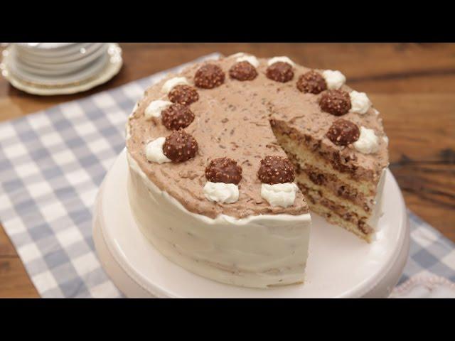 Schokoladig, cremig, lecker: Die Ferrero - Rocher - Torte