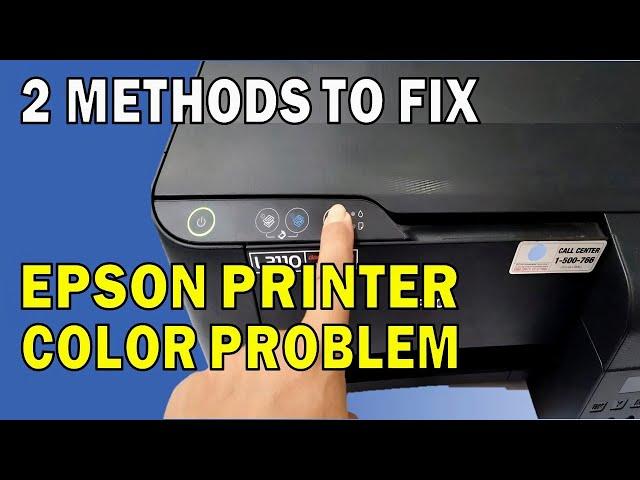 2 WAYS! To Fix BLACK INK NOT PRINTING | COLOR PROBLEM ON EPSON L3250 L3210 L3110 L3150, etc